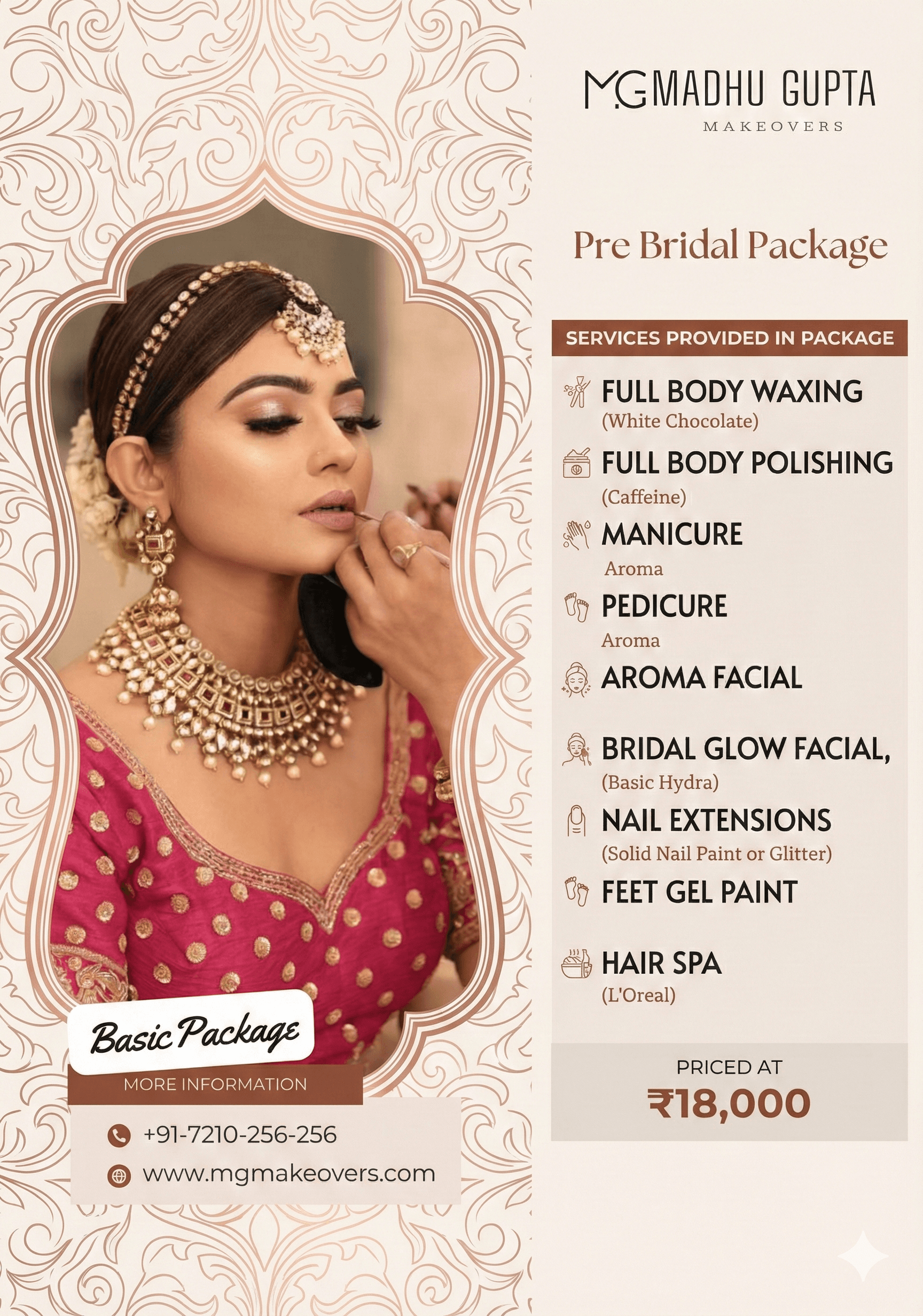 Basic Package — ₹17,999 at MG Makeovers