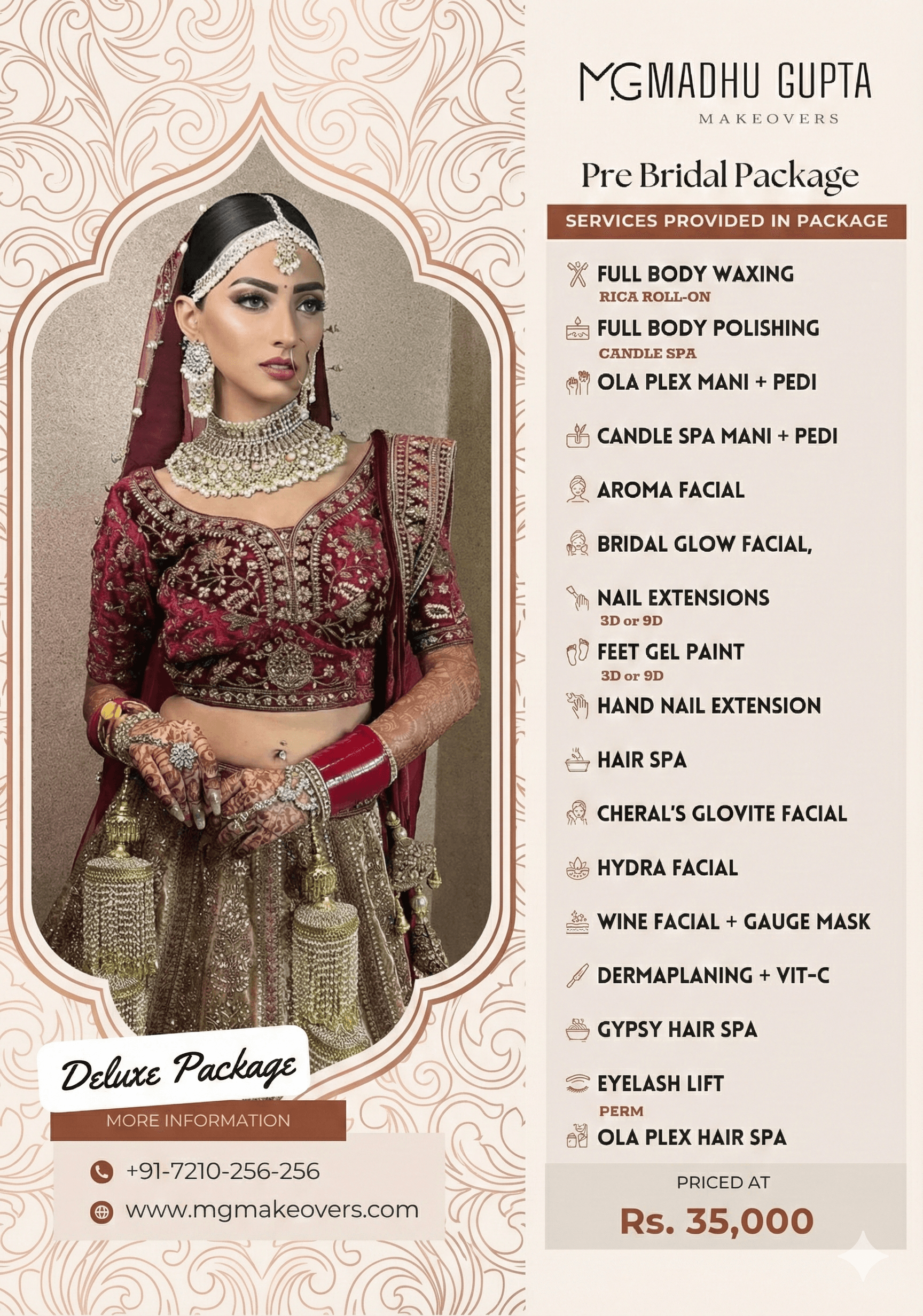 Deluxe Package — ₹34,999 at MG Makeovers