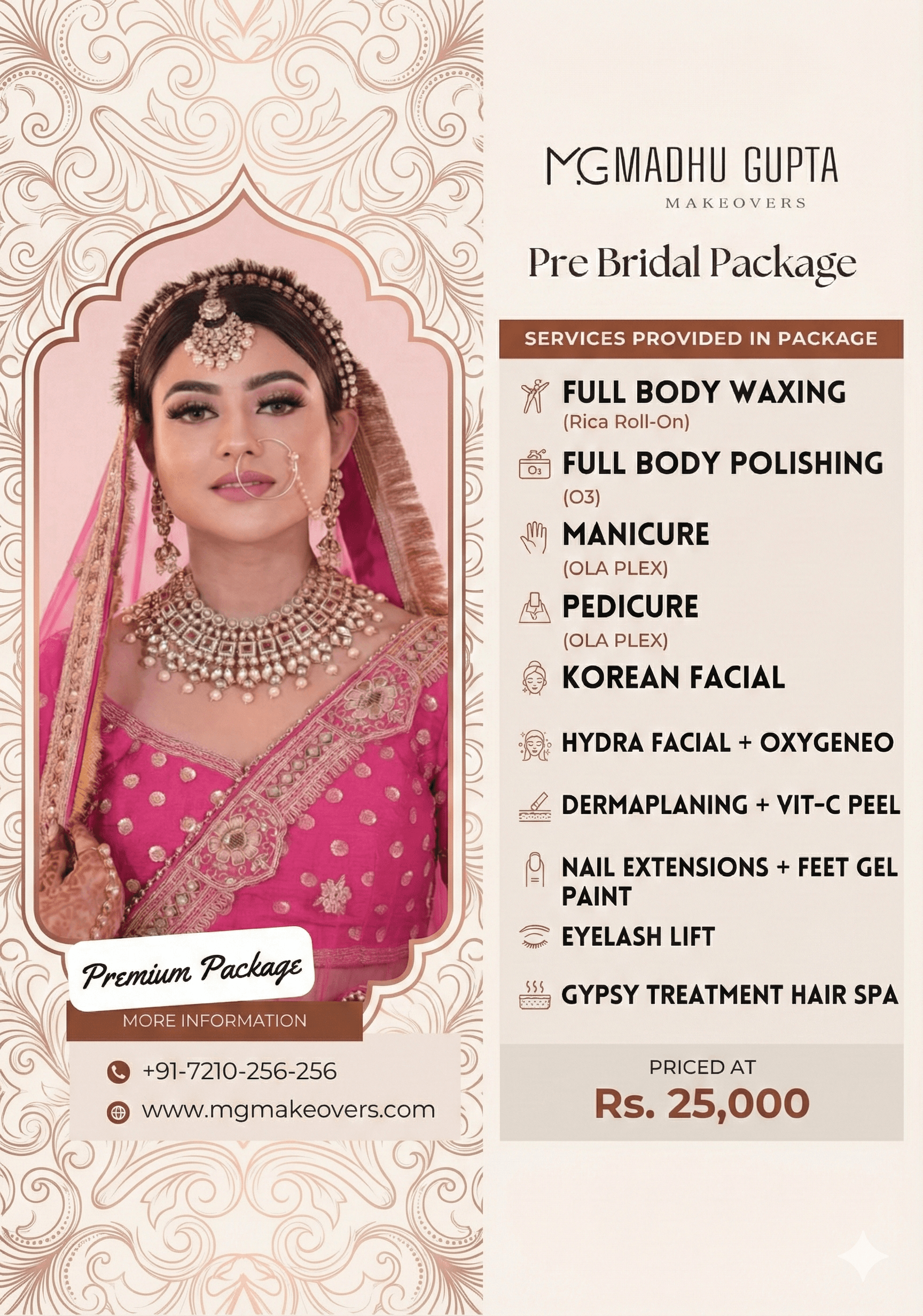 Premium Package — ₹24,999 at MG Makeovers