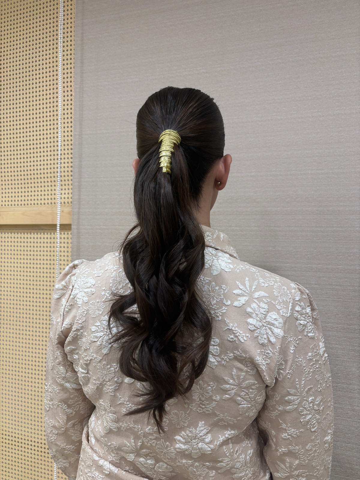 Diamond Studded Ponytail. Bridal and party hairstyling by Madhu Gupta at MG Makeovers, Gurugram