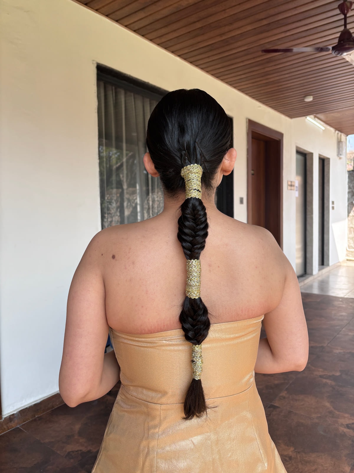 Fleek Half Up Do Hairstyle. Bridal and party hairstyling by Madhu Gupta at MG Makeovers, Gurugram