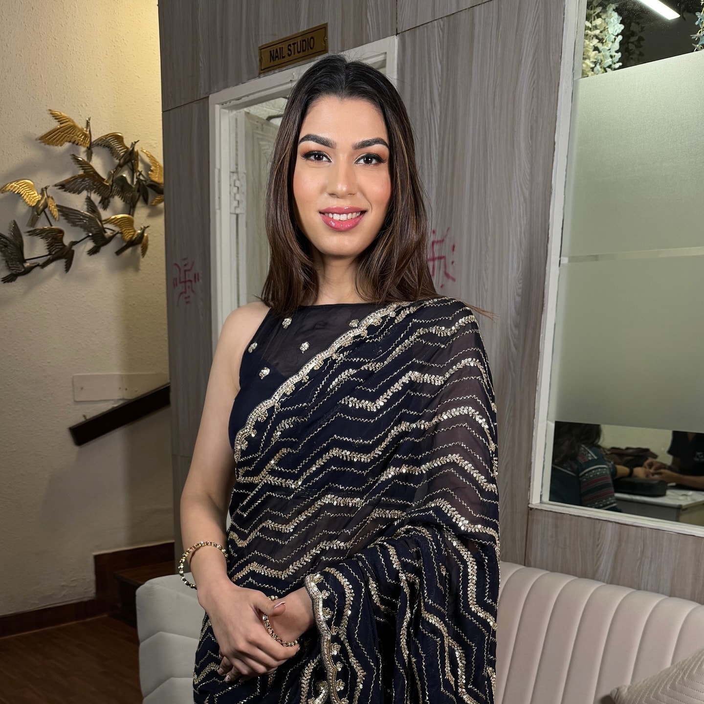 Party makeup by Madhu Gupta at MG Makeovers, Gurugram. Look 14
