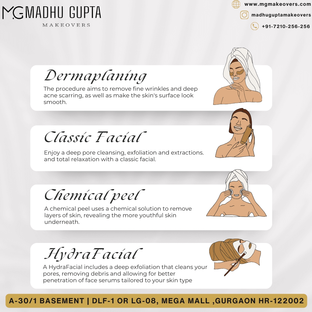 Ultimate Guide to Skincare Treatments at MG Makeovers, Gurgaon.