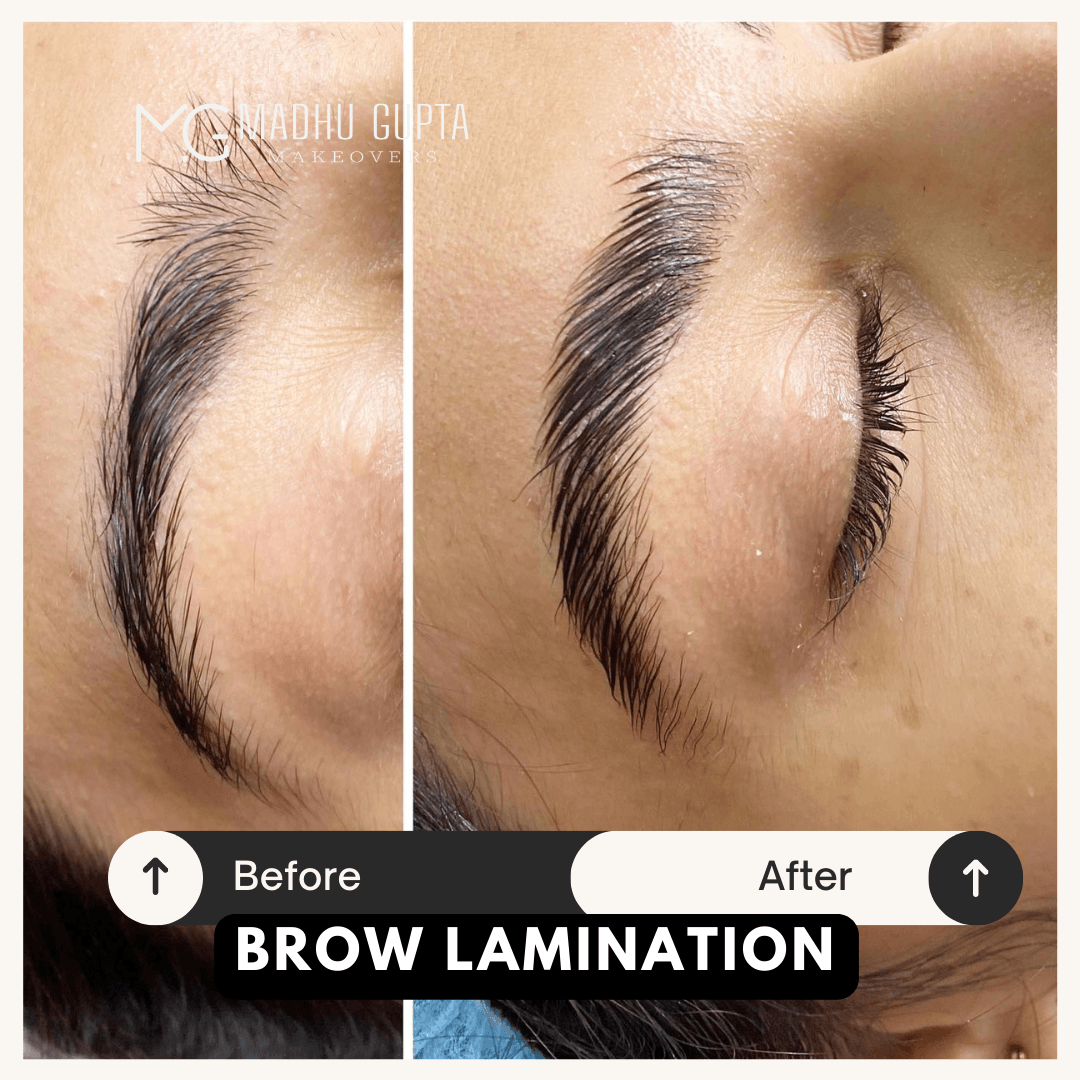 Before After Image Brow Lamination Tint