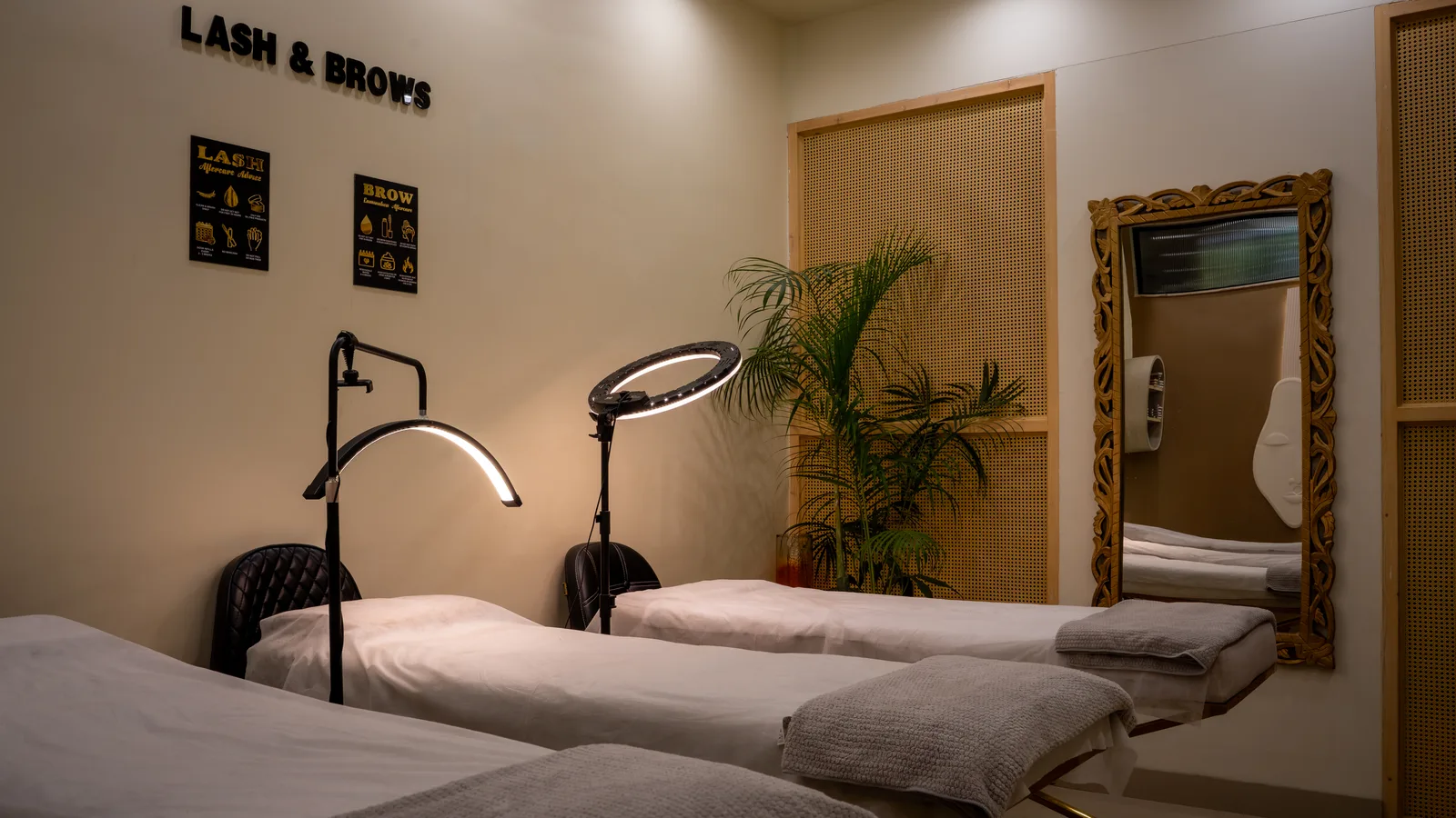 Second view of the lash and brow room at MG Makeovers