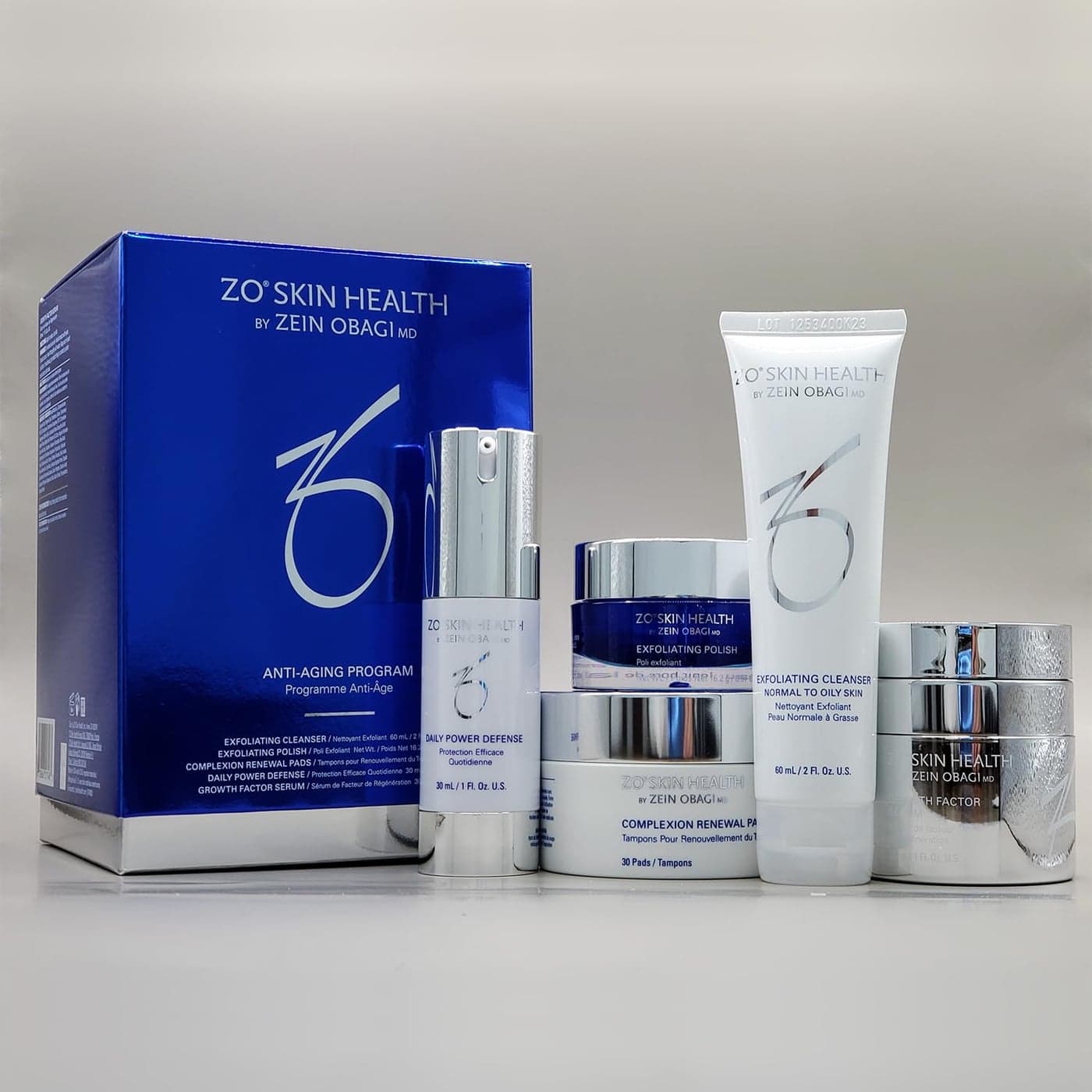 ZO Skin Health by Zein Obagi skincare products used for facials at MG Makeovers