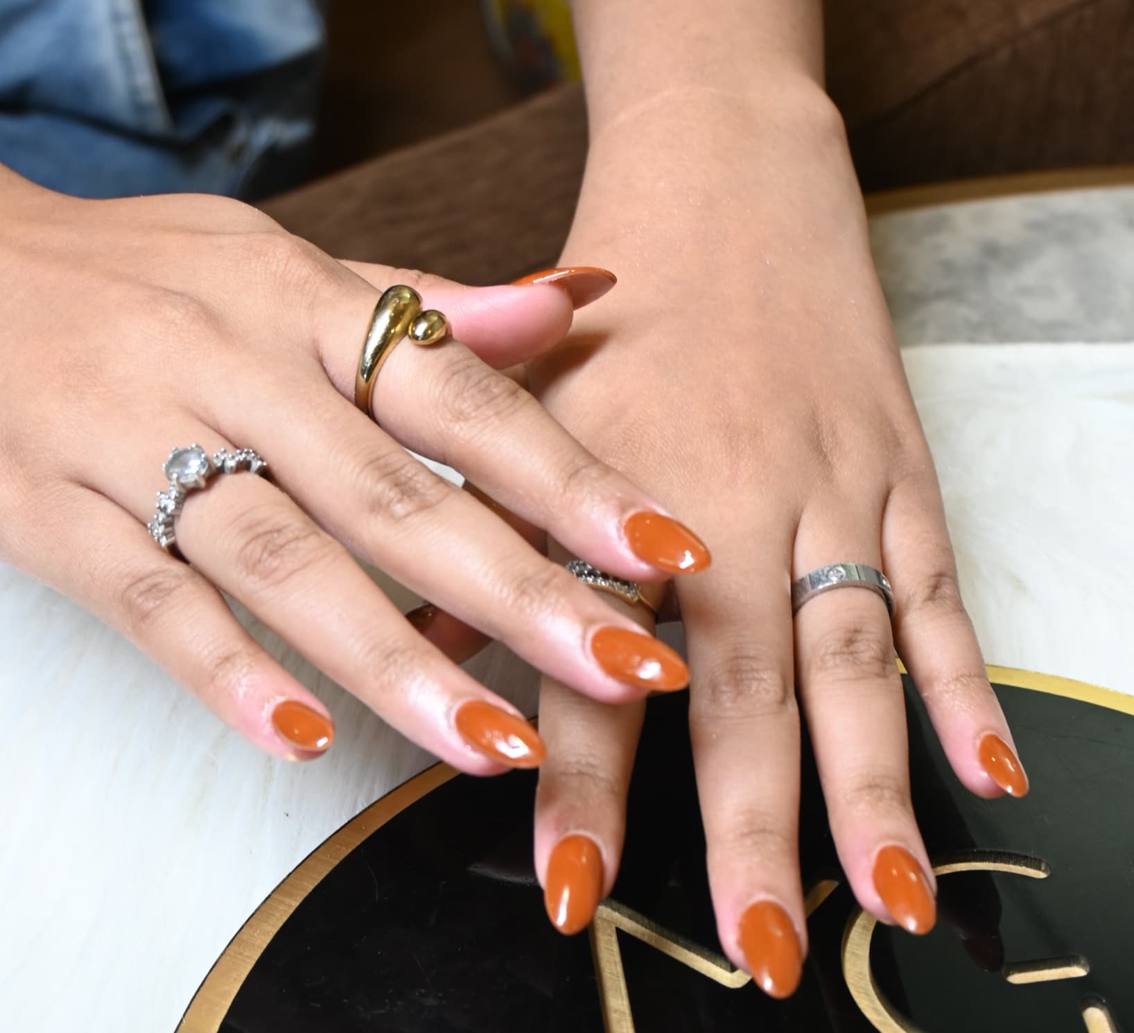 Burnt Orange Terracotta Nails