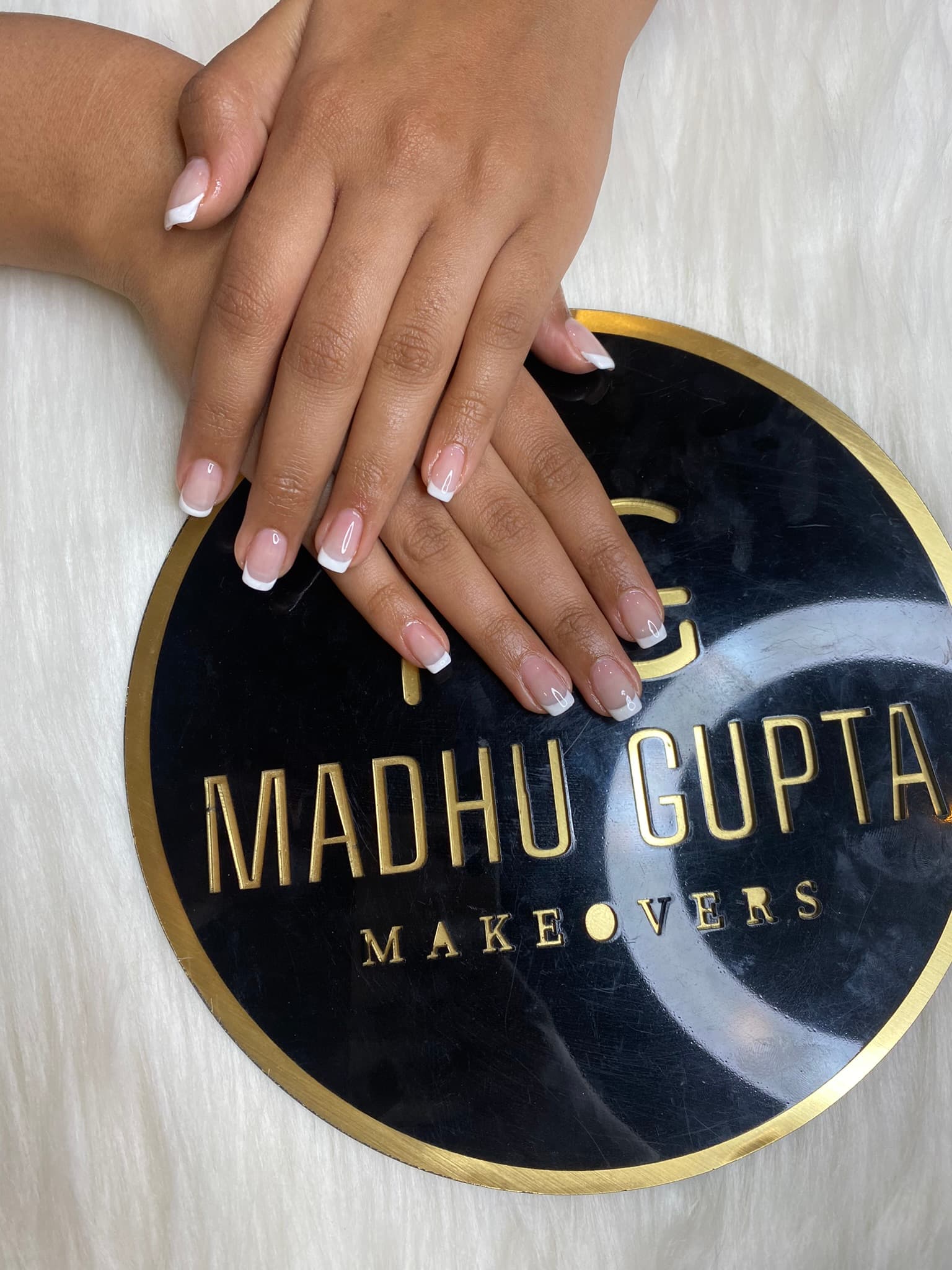 Classic White French Tip Nails