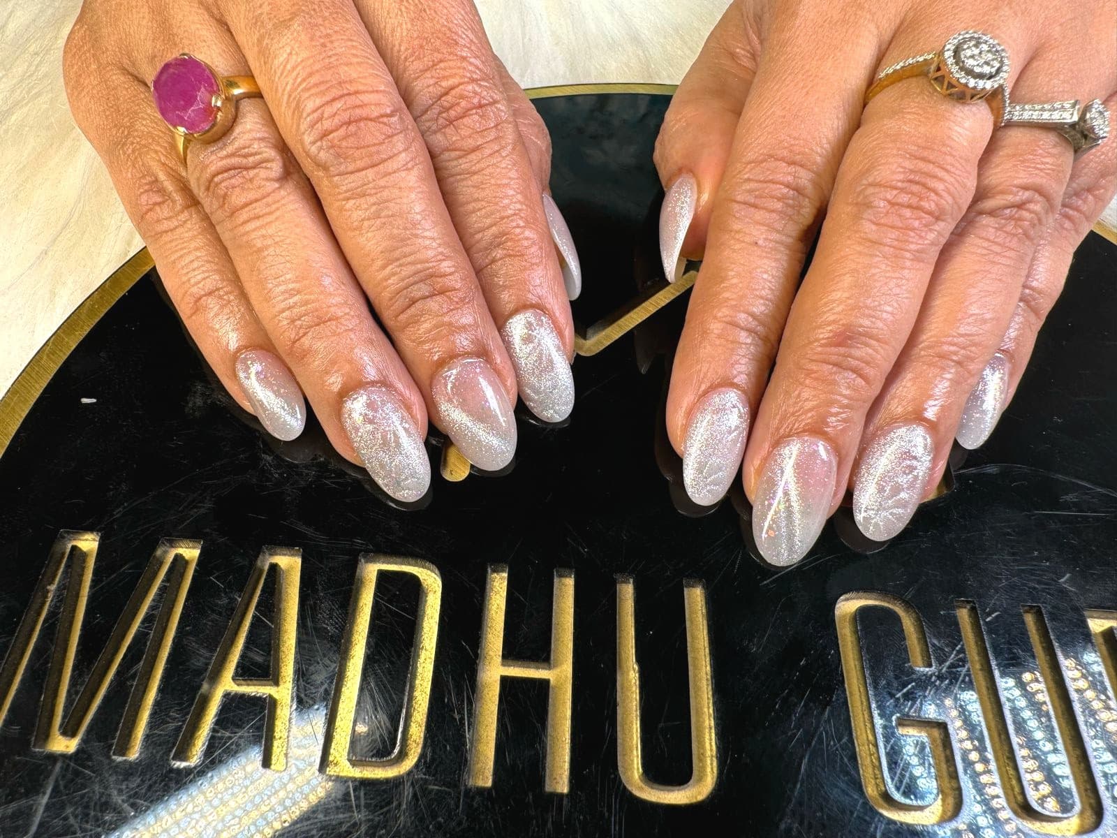 Silver Glitter Ombre Nails Edited