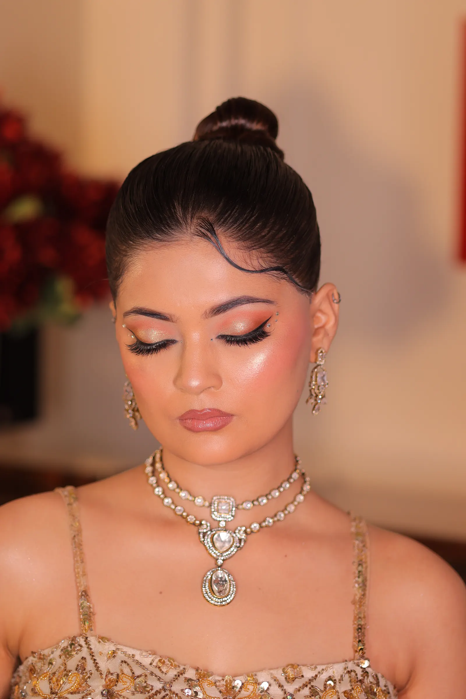 Cocktail bridal makeup by MG Makeovers in Gurugram