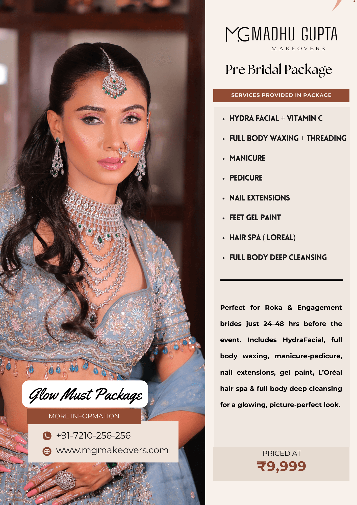 Glow Must Pre Bridal Package at ₹9999