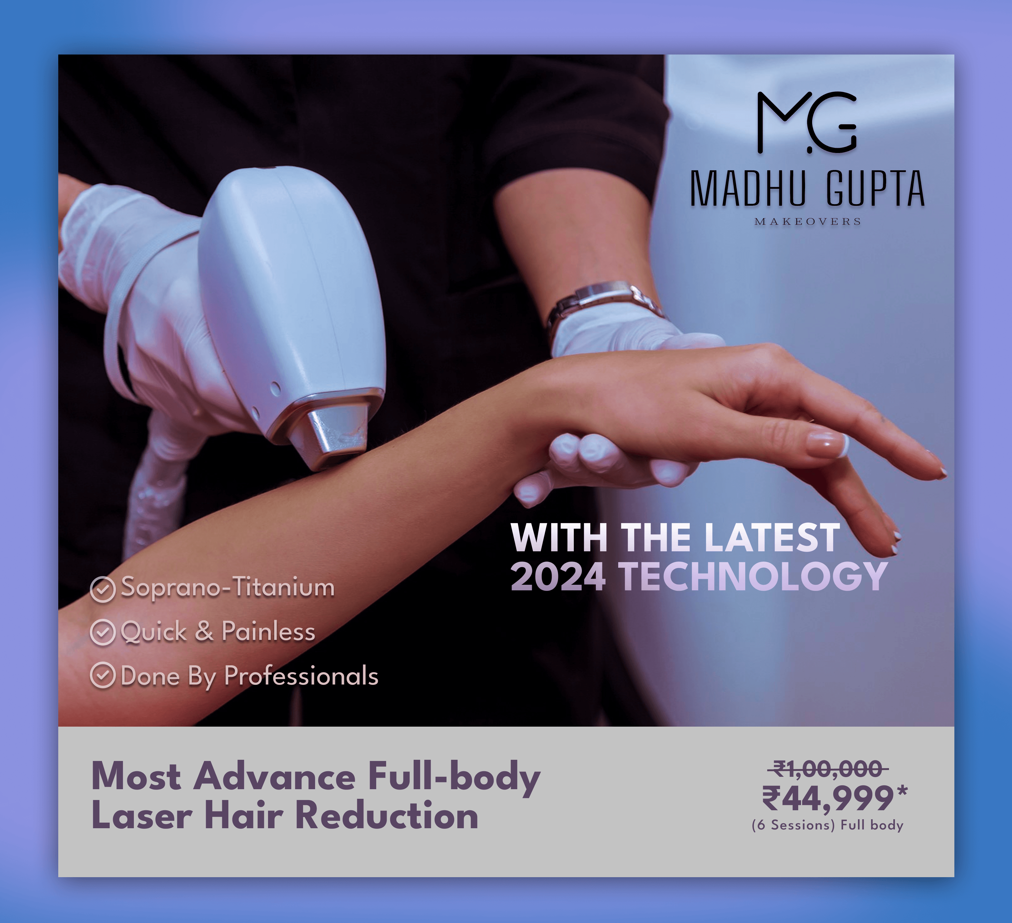 Best Full body Laser Hair removal service in Gurgaon at ₹9999