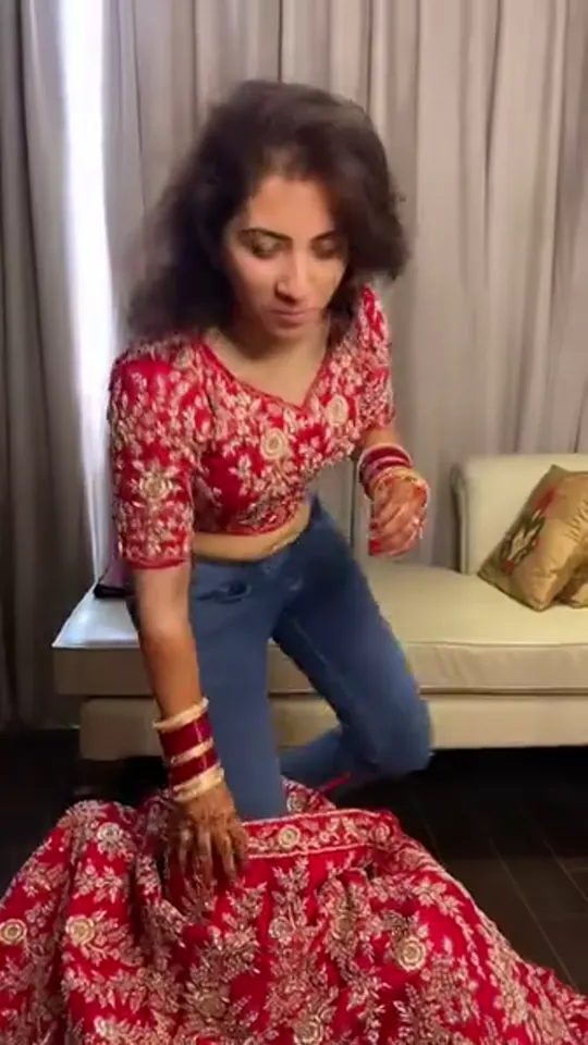 Transformation: Red Lehenga Bride