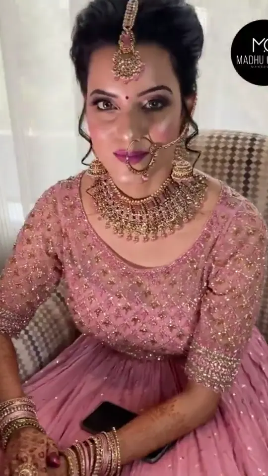 Blush Pink Bridal Look