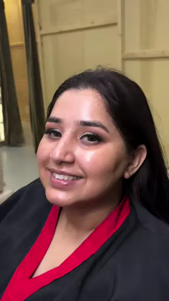 Bridal Makeup in Progress by Madhu Gupta — real bride with makeup by Madhu Gupta at MG Makeovers