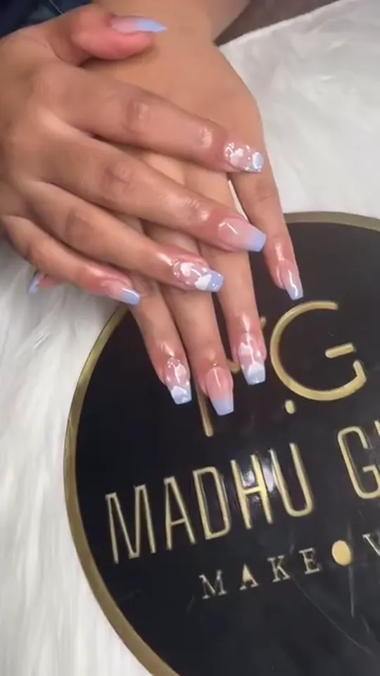Ombre Cloud Nail Art